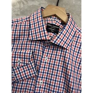Spier & Mackay Slim Fit Handmade Shirt Mens 16 33 Plaid Cotton Button Down
